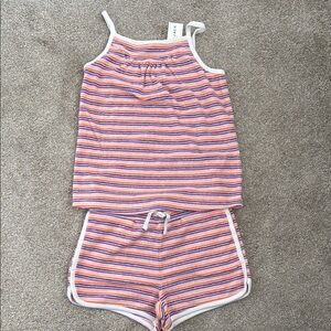 Janie and Jack Striped Tank and Shorts Set